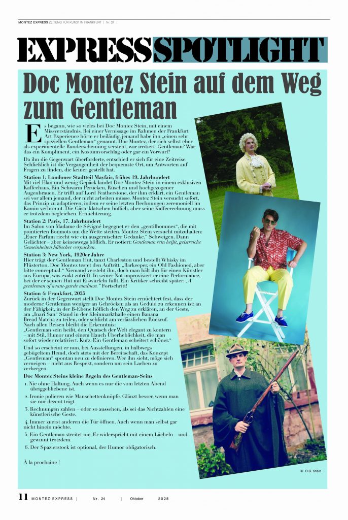 Der Fall Doc Montez Stein: Auf dem Weg zum Gentleman im neuen MONTEZ EXPRESS