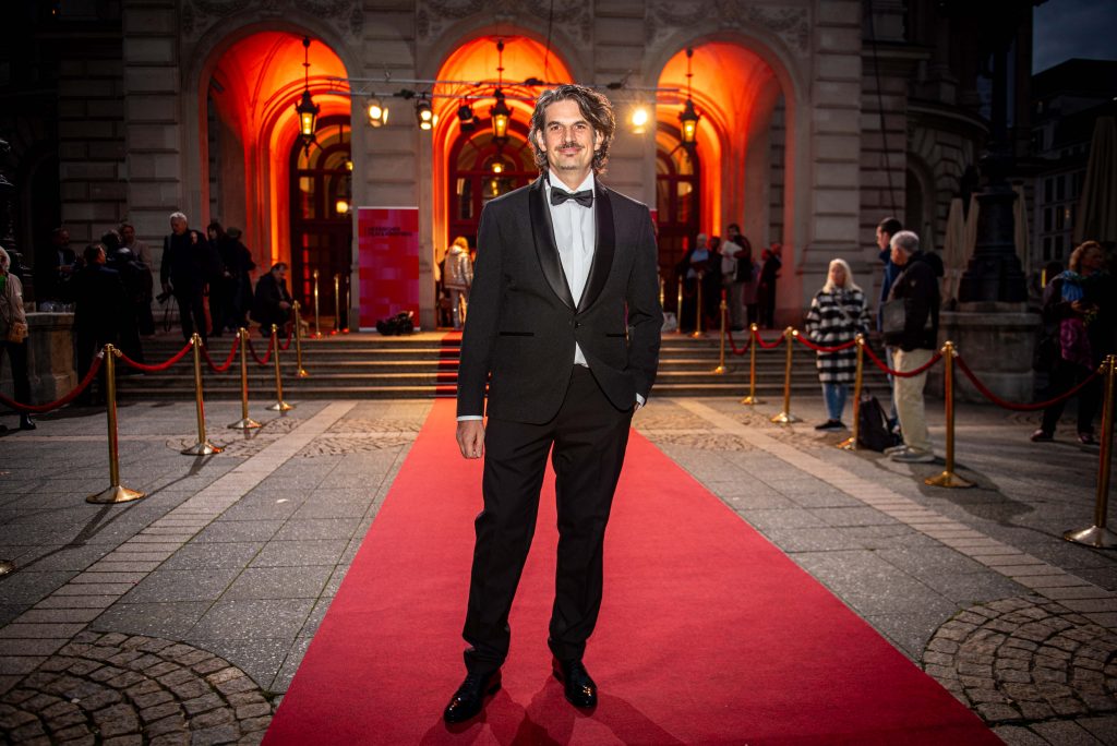 Christoph auf dem Hessischen Film- und Kinopreis 2025, Foto: Enrico Sauda