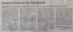 Doktor Faust in der Modewelt - FAZ