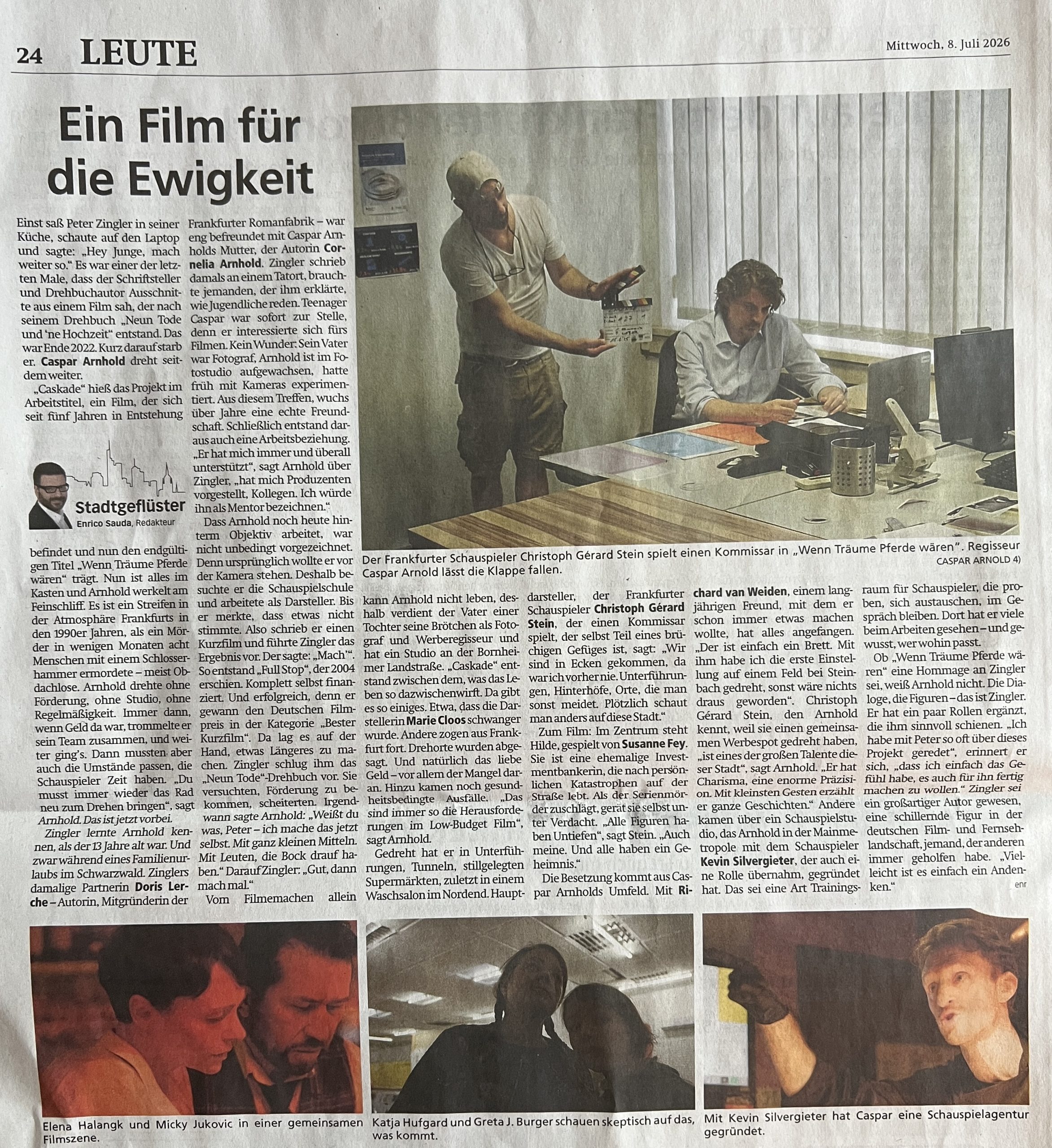 Du betrachtest gerade Ein Film für die Ewigkeit-Frankfurter Neue Presse berichtet