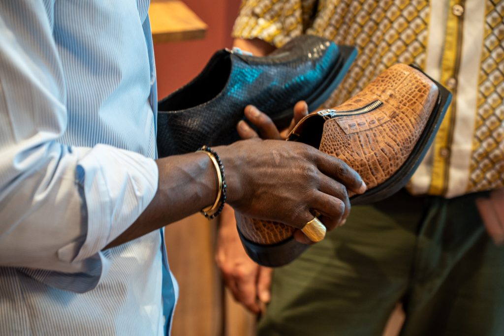 Verschiedene Schuhmodelle. Foto: Melina Johannsen
